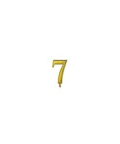 Numero 7 oro per candeline