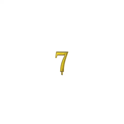 Numero 7 oro per candeline