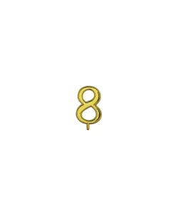 Numero 8 oro per candeline