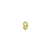Numero 9 oro per candeline