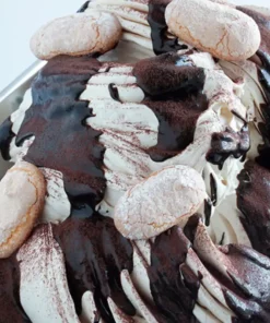 Gelato realizzato con la pasta tiramisù