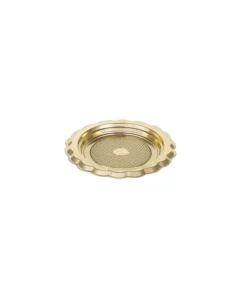 Piattino oro tondo per monoporzione