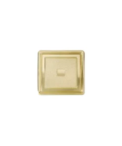 Piatto dorato quadrato per torte