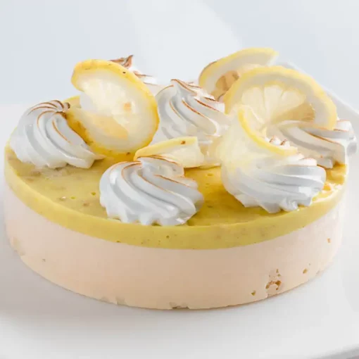 Semifreddo con la Crema al limone con granella di biscotto