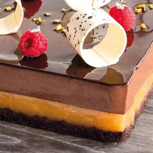 Semifreddo ripieno di composta di arancia al 70% di frutta