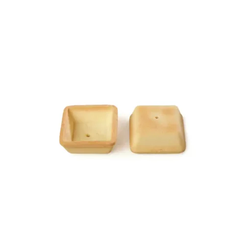 Tartellette di pasta frolla quadrate