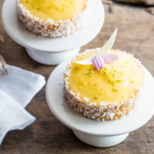 Tortino con la crema pasticcera alla vaniglia