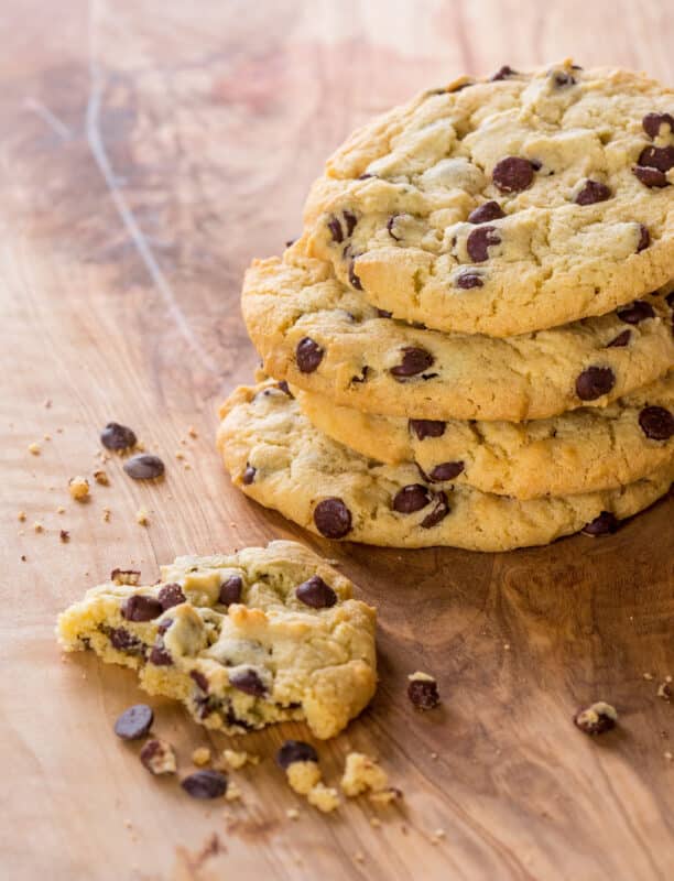 Ricetta di cookies americani con il preparato in polvere